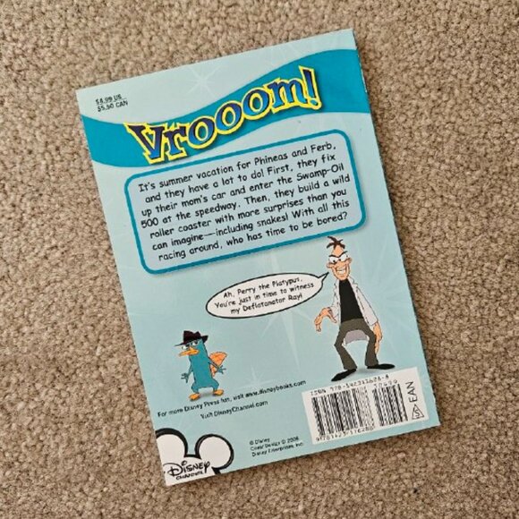 4/$20 Disney Phineas and Ferb - Speed Demons book - Picture 2 of 5